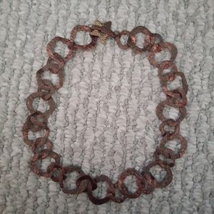 Rust Colored Loose Choke Necklace